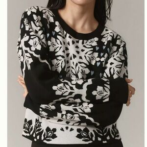 Maeve Cropped Crewneck Sweater